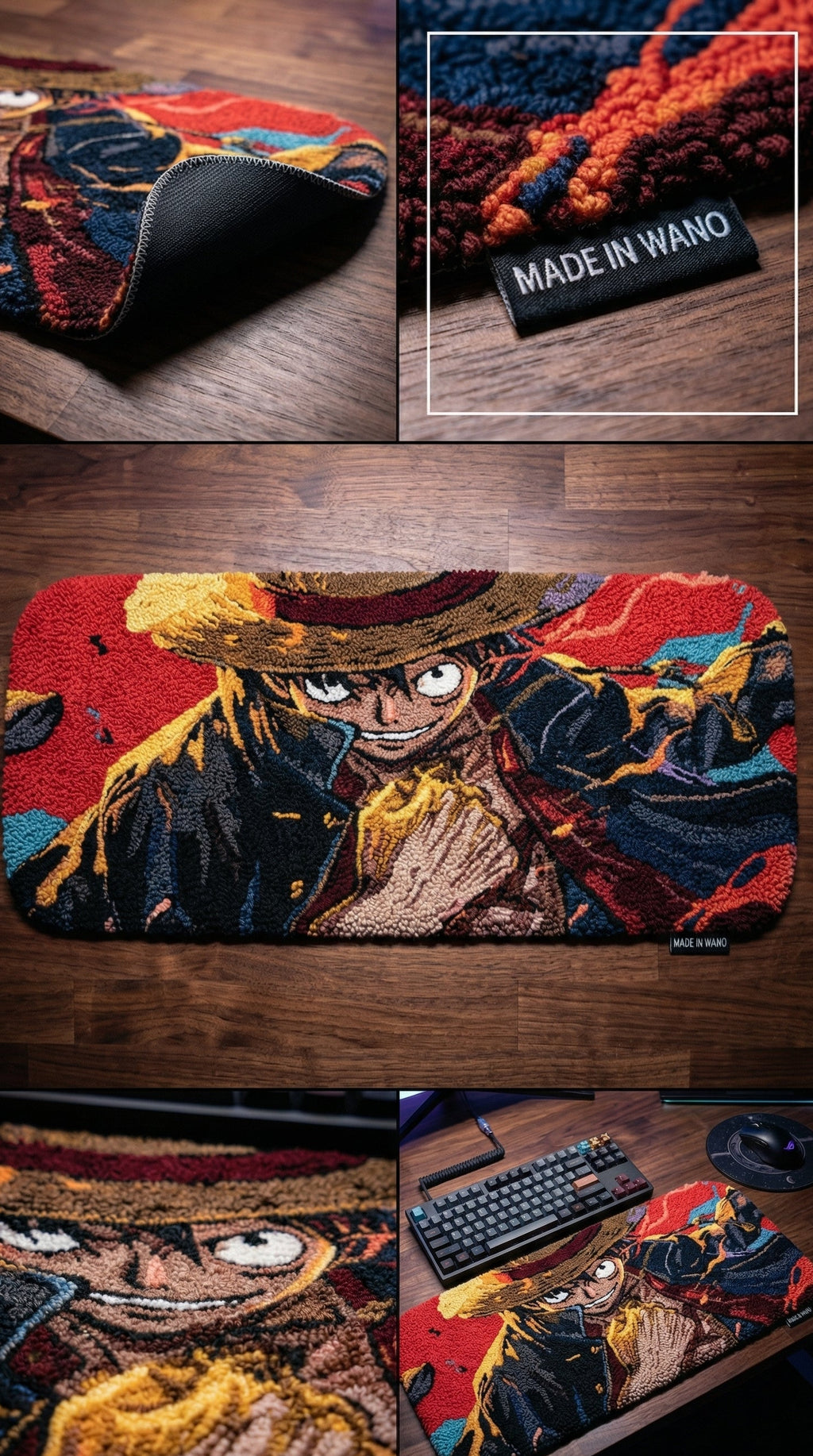 Luffy Emperor Keyboard Mat