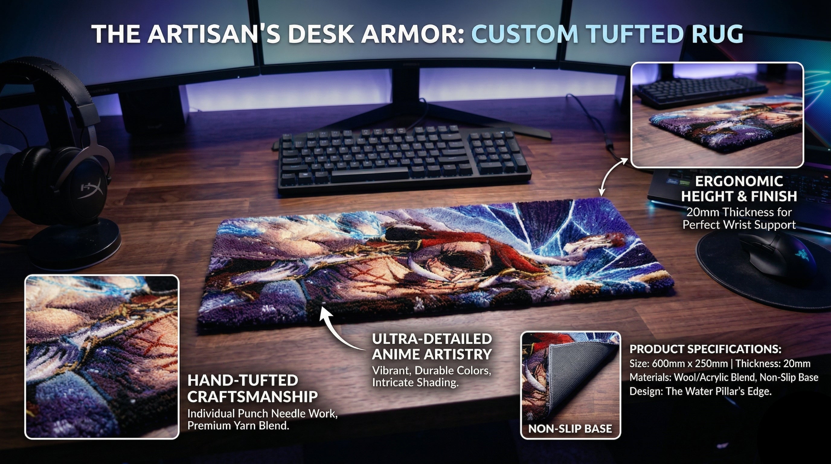 Whitebeard Keyboard Mat