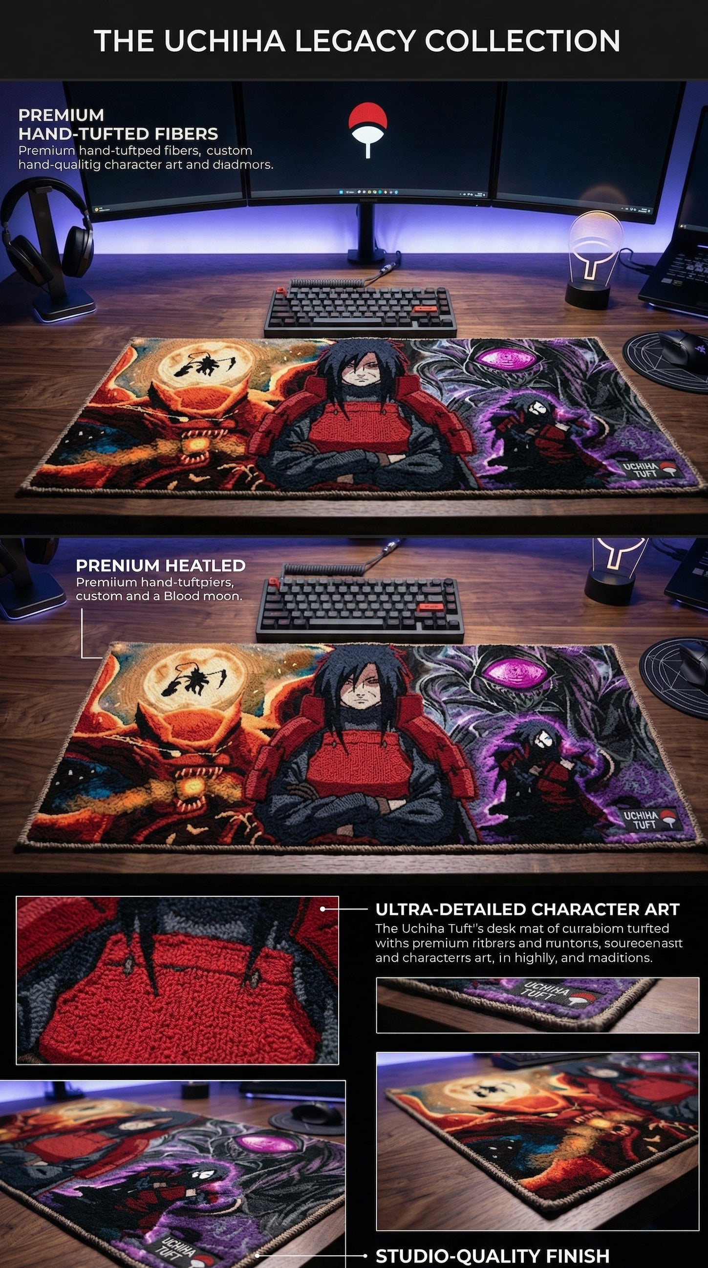 Madara Uchiha Keyboard Mat