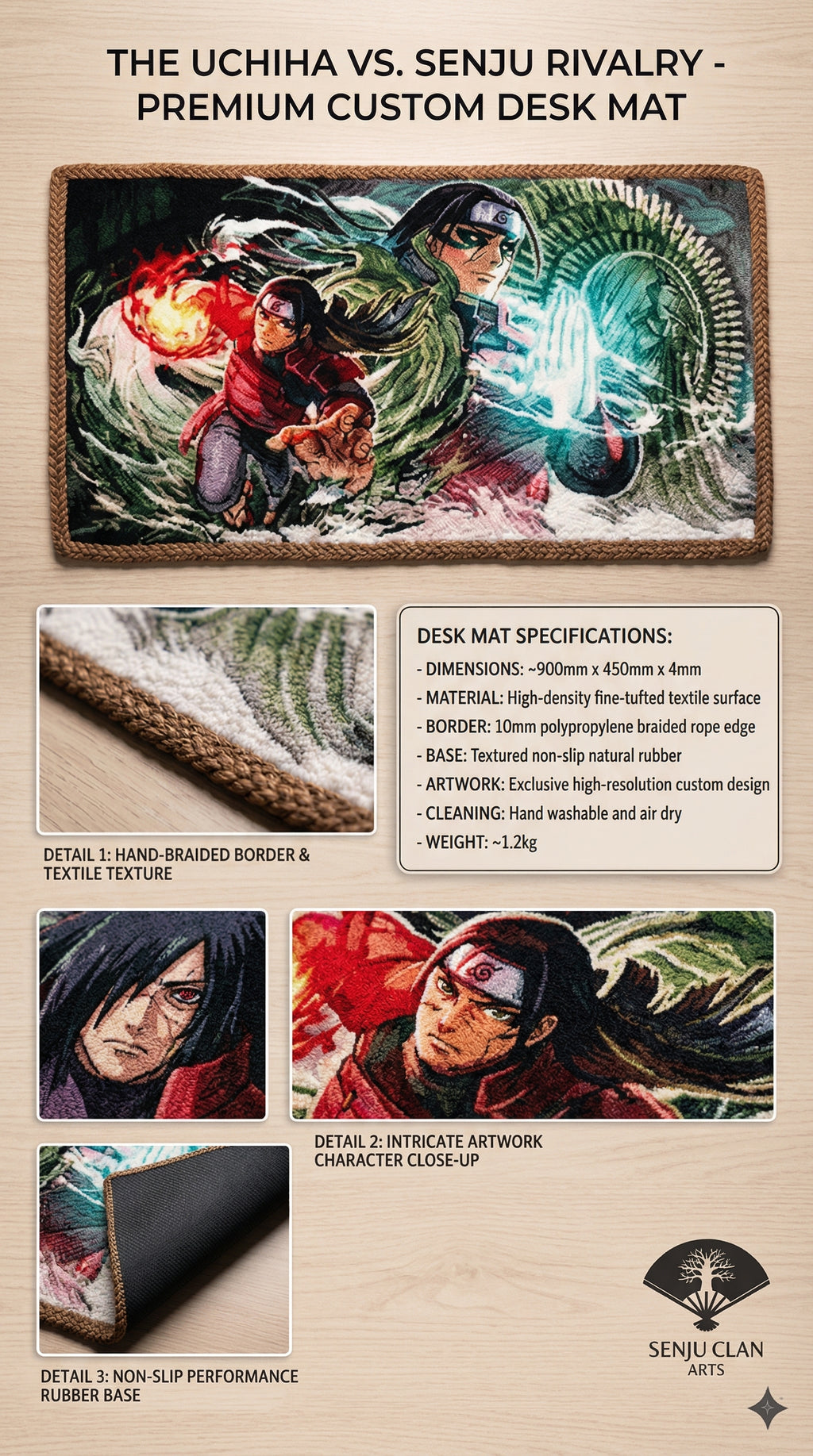 Hashirama Keyboard Mat