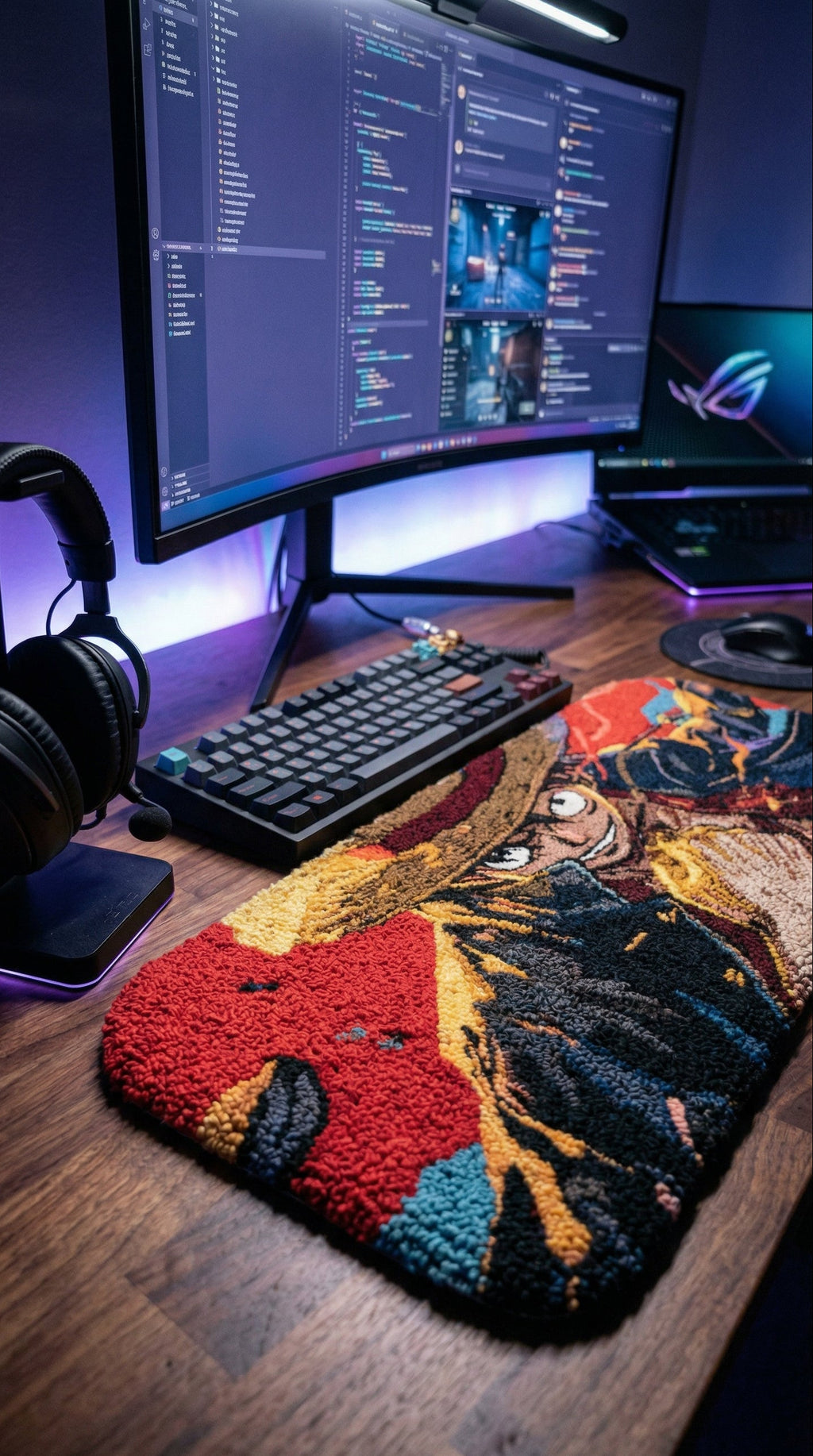 Luffy Emperor Keyboard Mat