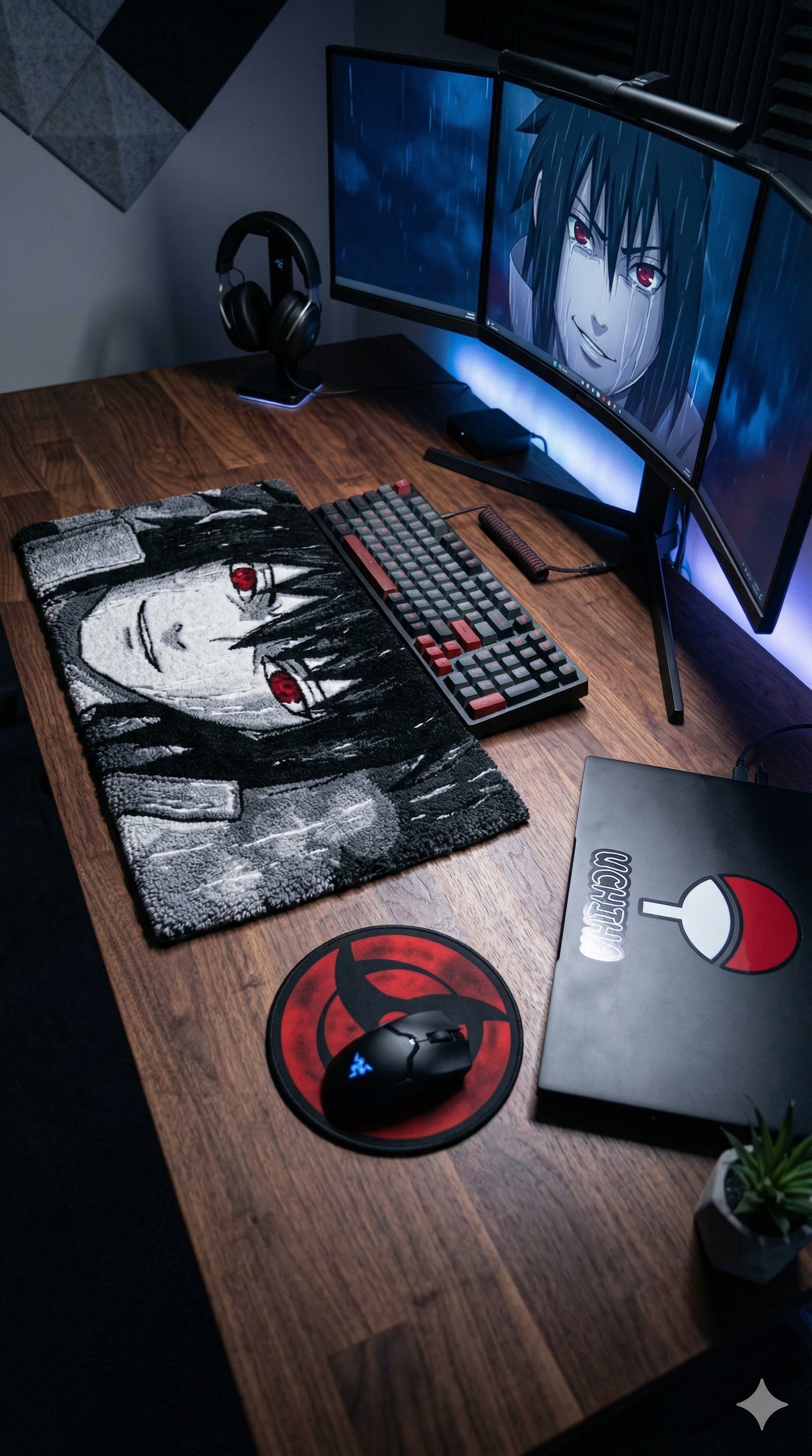 Sasuke Uchiha Keyboard Mat