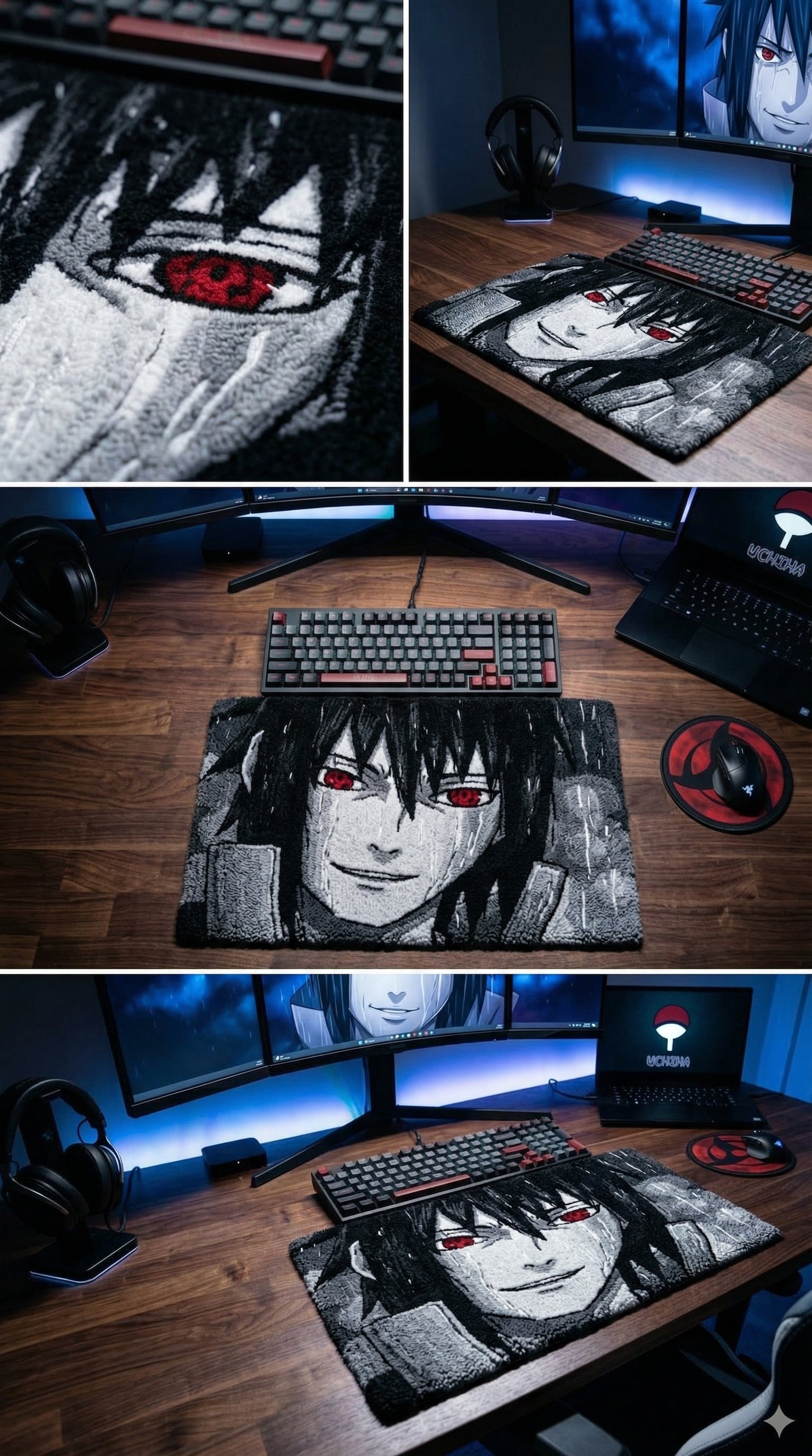 Sasuke Uchiha Keyboard Mat