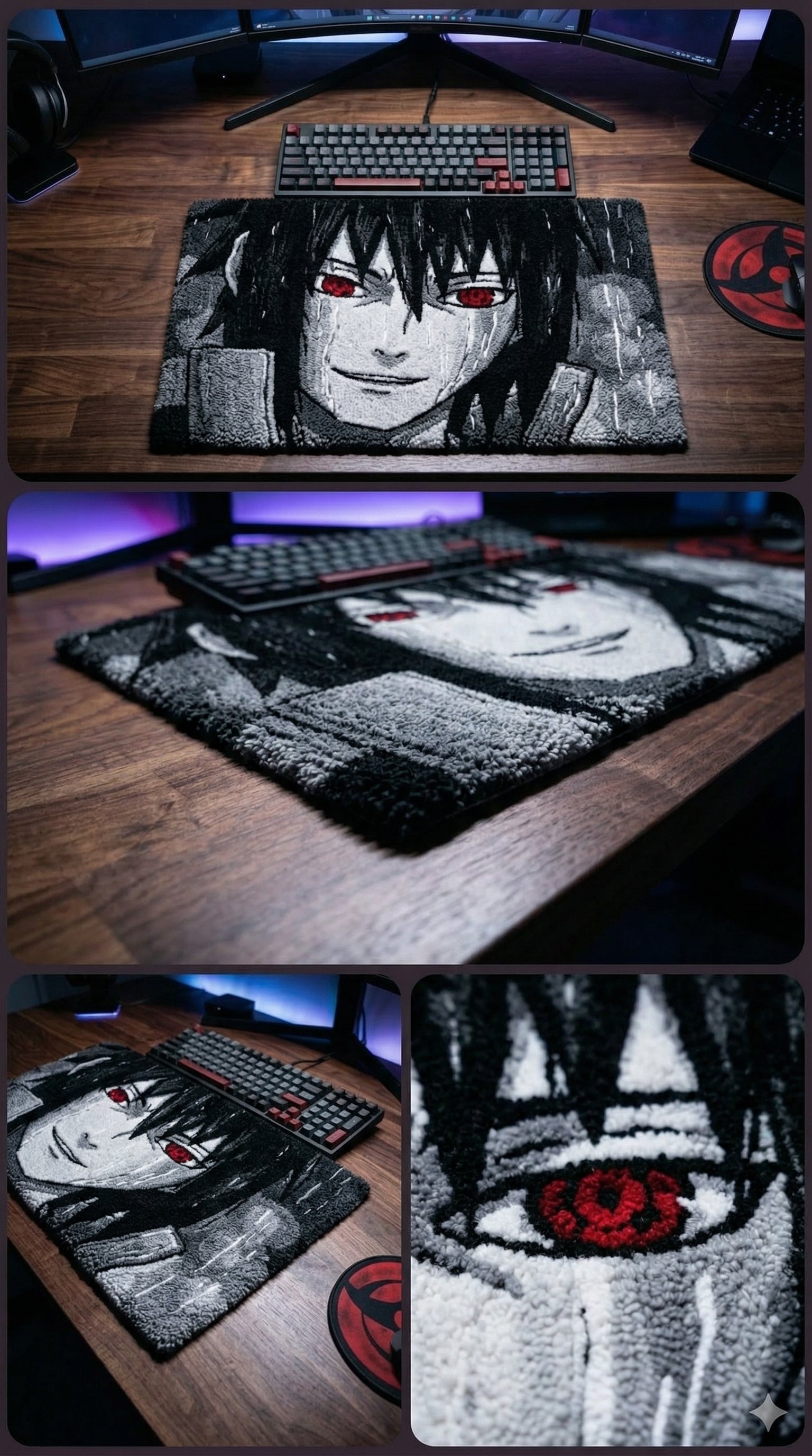Sasuke Uchiha Keyboard Mat